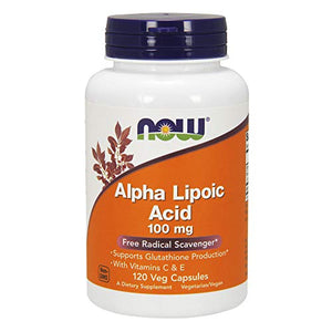 Now Alpha Lipoic Acid 100 mg,120 Veg Capsules