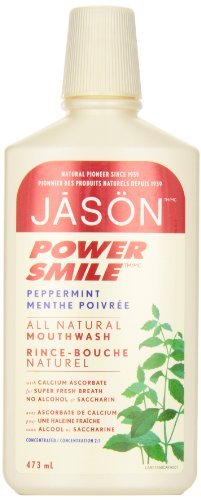JASON PowerSmile Brightening Peppermint Mouthwash, 16 Ounce Bottles (Pack of 3) -  - Jason Natural - ProducerDJ.Market