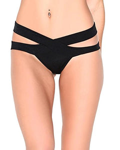 iHeartRaves Scrunch Back Aries Bottoms, Strappy Bikini Booty Shorts