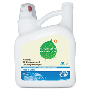 Seventh Generation Liquid Laundry 2x Ultra Concentrate - Free and Clear, 150-Ounce -  - Seventh Generation - ProducerDJ.Market