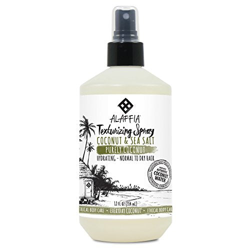 Alaffia - EveryDay Coconut - Coconut Water Sea Salt Volumizing Texture Spray, 12 Ounces -  - Alaffia - ProducerDJ.Market
