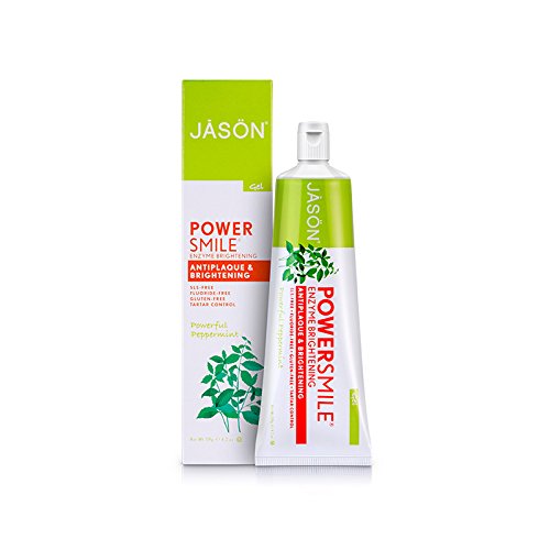 Jason Powersmile Enzyme Brightening Gel Toothpaste Fluoride-free, 4.2 Ounce -  - Jason - ProducerDJ.Market