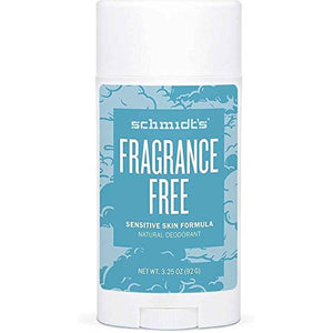 Schmidt's Natural Deodorant for Sensitive Skin - Fragrance-Free, Unscented, 3.25 Ounce Stick; Aluminum-Free Odor Protection and Wetness Relief -  - Schmidtsde - ProducerDJ.Market