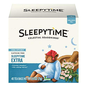 Celestial Seasonings Wellness Tea, Sleepytime Extra, 40 Count Box (Pack of 6)