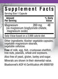 Bluebonnet Albion Chelated Buffered Magnesium 200 mg, 120 Vegetarian Capsules, 120 Count