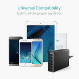Anker 60W 6-Port USB Wall Charger, PowerPort 6 for iPhone X/ 8/ 7 / 6s / Plus, iPad Pro / Air 2 / mini/ iPod, Galaxy S7 / S6 / Edge / Plus, Note 5 / 4, LG, Nexus, HTC and More