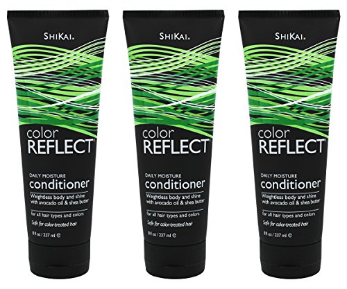 Shikai - Color Reflect Daily Moisture Conditioner, Plant-Based Conditioner That Adds Weightless Body & Shine, Helps Protect & Extend Color Treated Hair (Unscented, 8 Ounces, Pack of 3) -  - ShiKai - ProducerDJ.Market