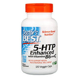 Doctor's Best 5-HTP Enhanced with Vitamins B6 and C, Non-GMO, Vegan, Gluten Free, Soy Free, 120 Veggie Caps