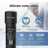 Waterdrop 15UA Under Sink Water Filter System, 16K Gallons Ultra High Capacity Main Faucet Under Counter Water Filtration System, Removes 99% Lead, Fluoride, Chlorine, Bad Taste, USA Tech, 0.5 Micron