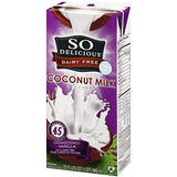 So Delicious Dairy-Free Organic Coconutmilk Beverage, Unsweetened Vanilla, 32 Ounce (Pack of 12) Plant-Based Vegan Dairy Alternative, Great in Smoothies Protein Shakes or Cereal