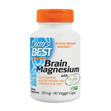 Doctor's Best Brain Magnesium, Non-GMO, Vegan, Gluten Free, Soy Free 50 mg, 90 Veggie Caps